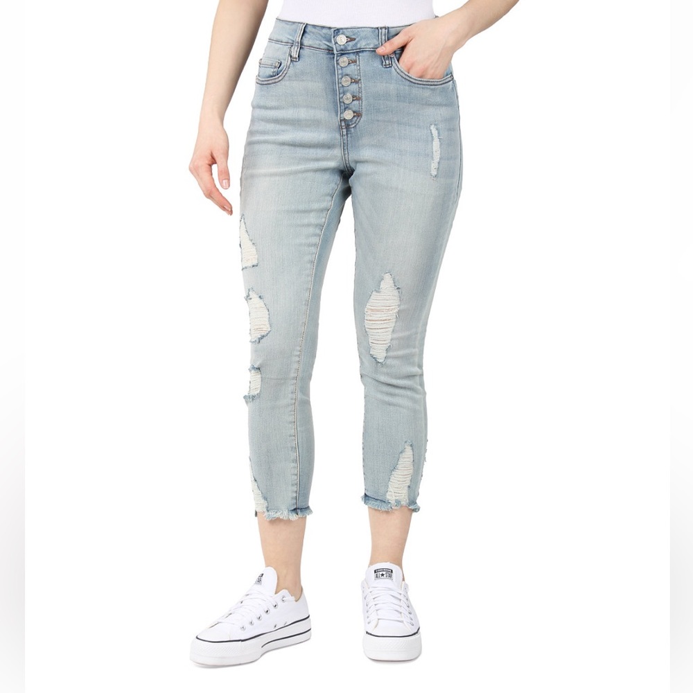 Indigo Rein
Juniors' Cropped Light blue Skinny
Jeans
Size 5 new